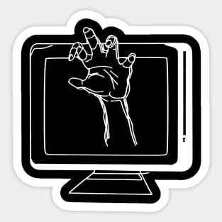 Zombie attack | Straight outta Internet | Retro Computer Sticker